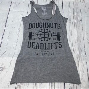 Doughnuts & deadlifts tank top